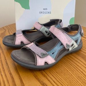NEW w/o Tag Origins Savory Skylar Sandal Pink Blue Size 8